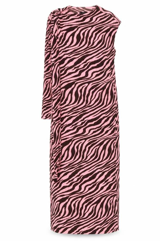 River Island Women's Pink Zebra Dress Size 14