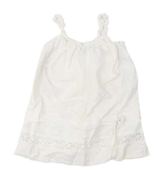 River Island Women's White Crochet Camisole Size 12