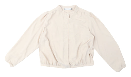 Stage of Playlord Women's Beige Blouse, Size 4, Collared