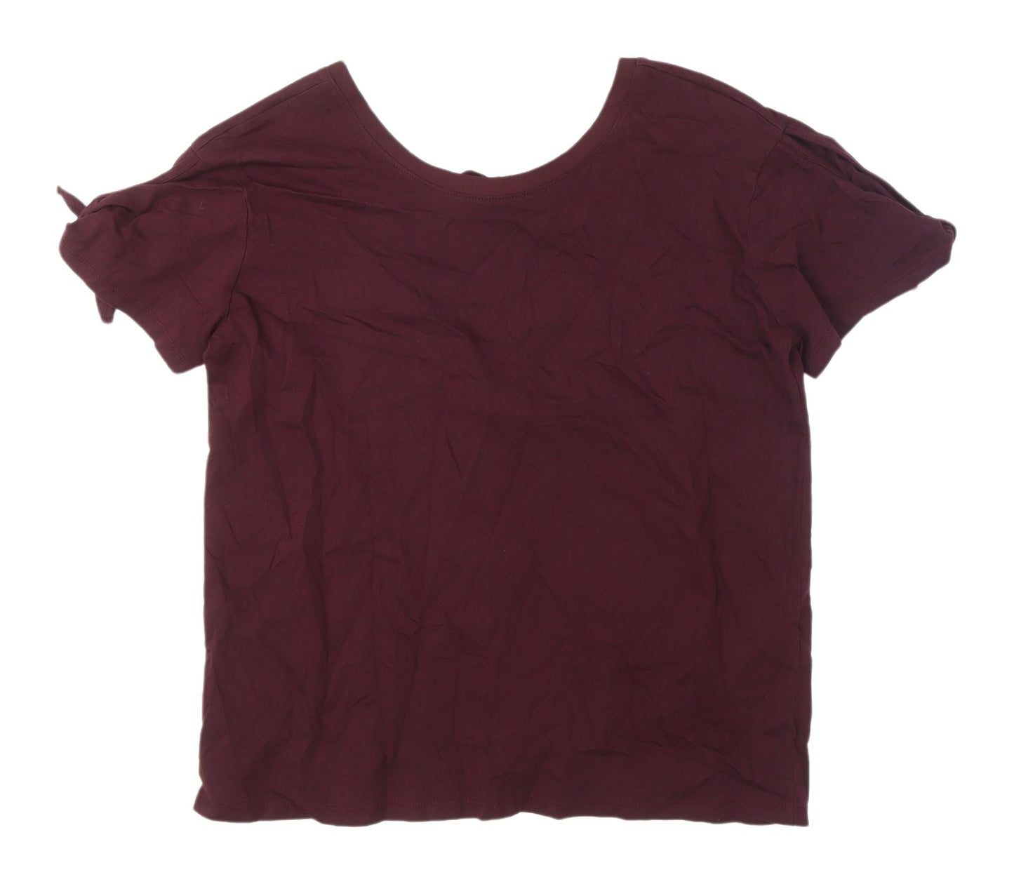 Marks and Spencer Women's Red Bow Accented T-Shirt Size 10