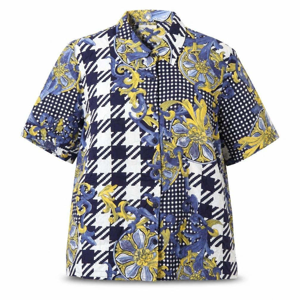 Amari Women's Multicoloured Geometric Button-Up Shirt - Size 18