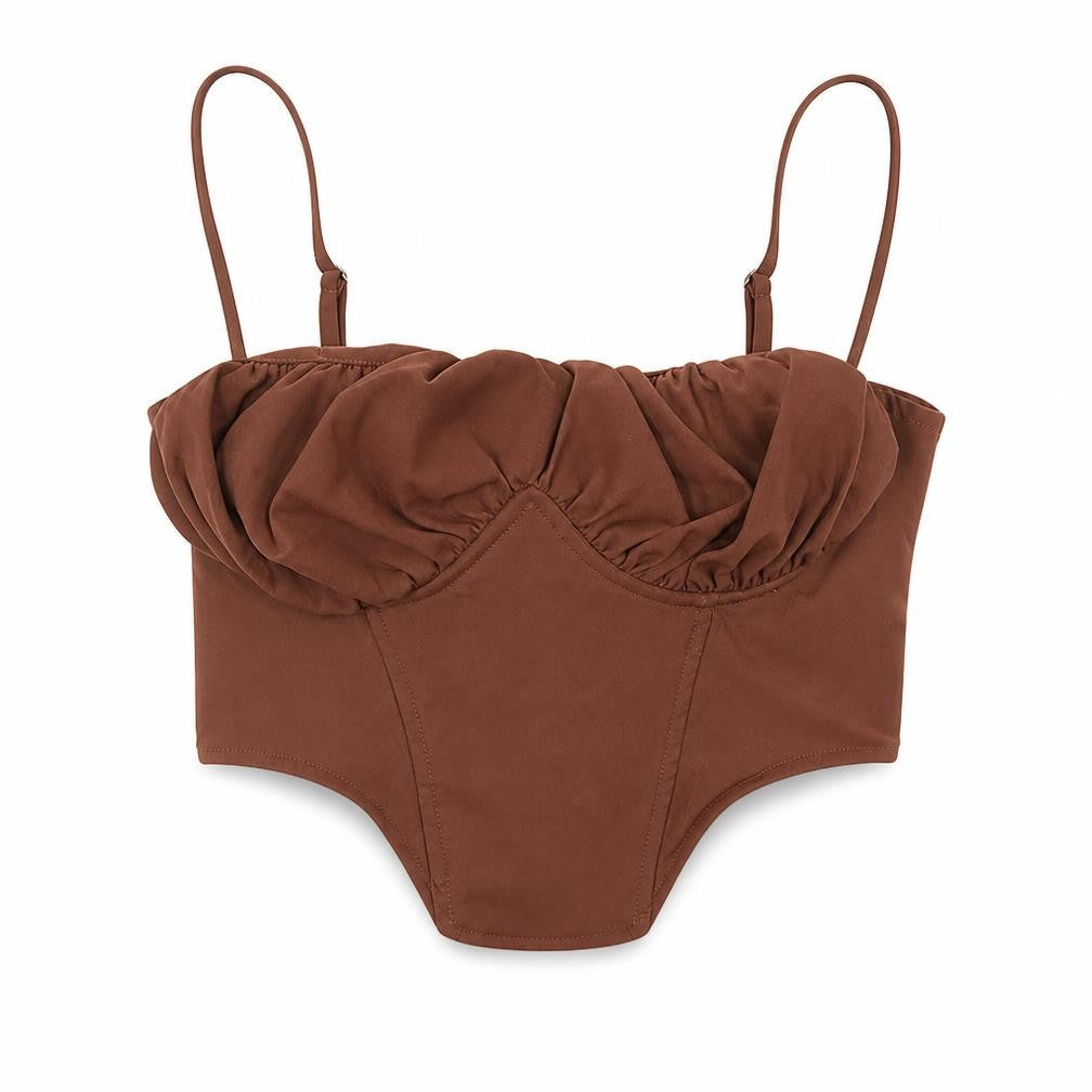 PrettyLittleThing Brown Camisole Blouse UK 12