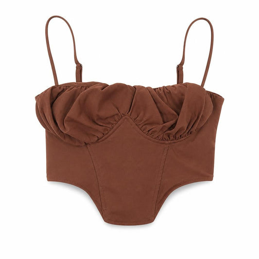 PrettyLittleThing Brown Camisole Blouse UK 12