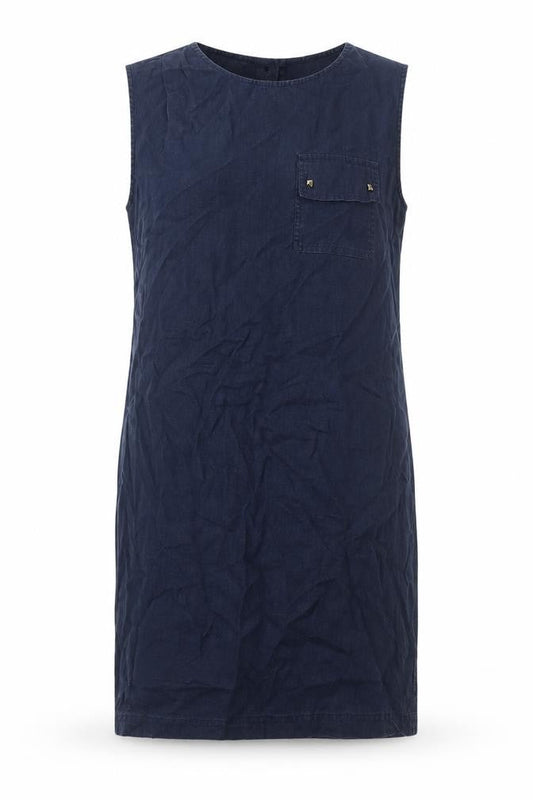 Studio Women's Blue Linen Sleeveless Dress Size 10