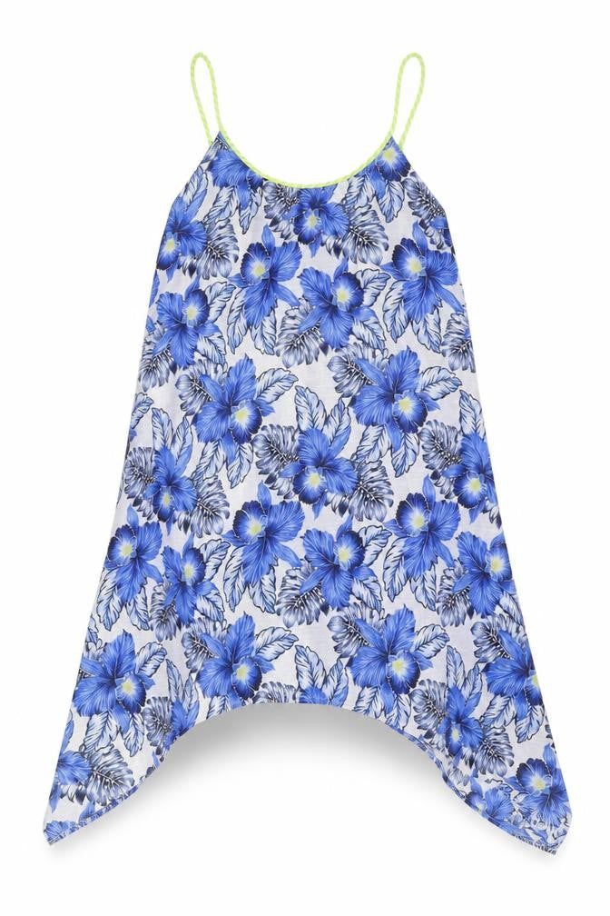 New Look Women's Blue Floral Slip Dress Summer