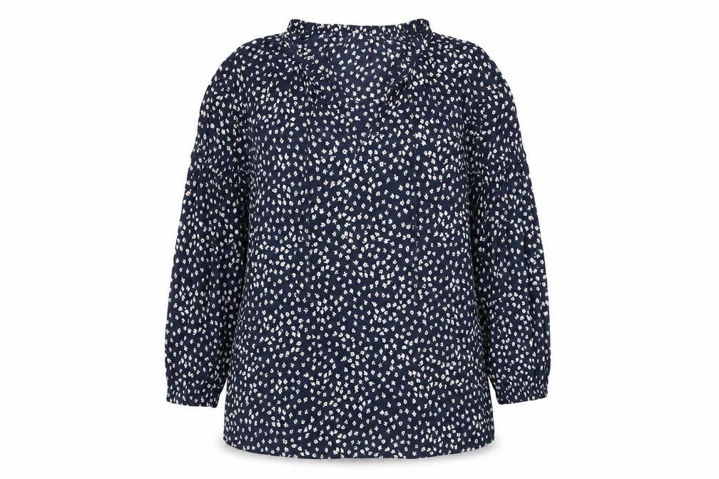 Gap Women's Blue Floral Tunic Blouse Size S