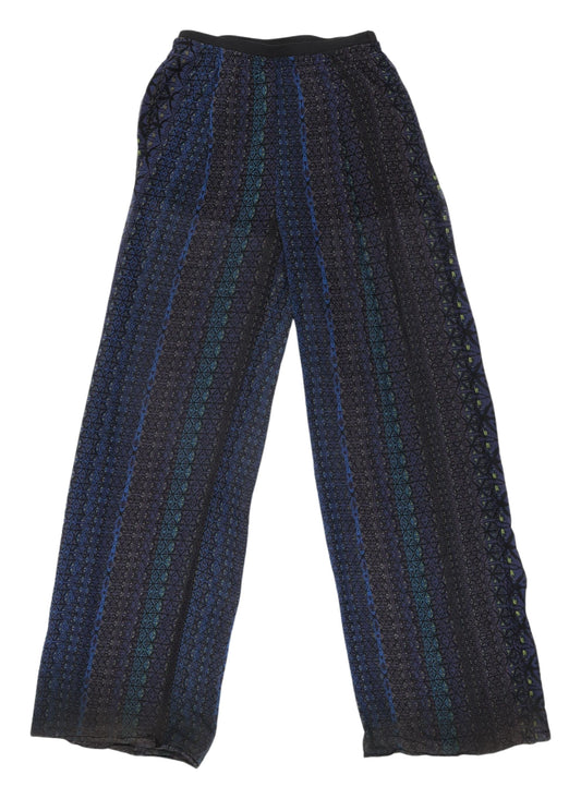 Zara Women's Geometric Wide-Leg Trousers XS