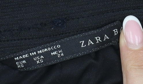 Zara Women's Geometric Wide-Leg Trousers XS