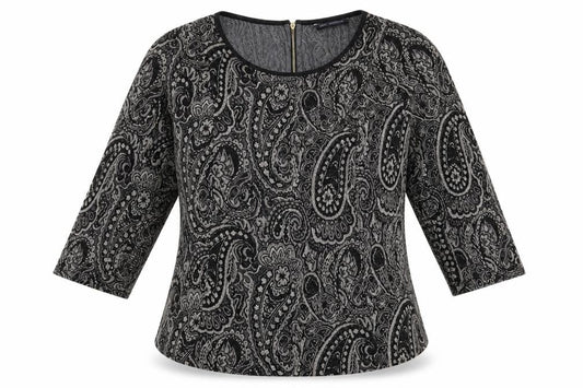 Marks and Spencer Women's Black Paisley Blouse UK 12