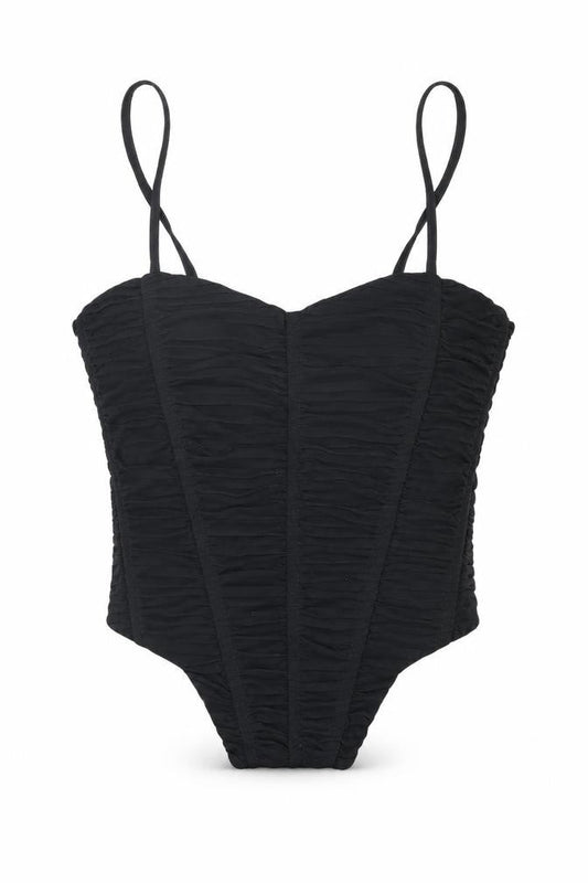 Bershka Women's Black Camisole Spaghetti Strap Tank - XS
