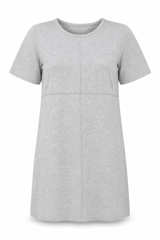 Zara Women's Grey Shift Dress, M, Casual Knit