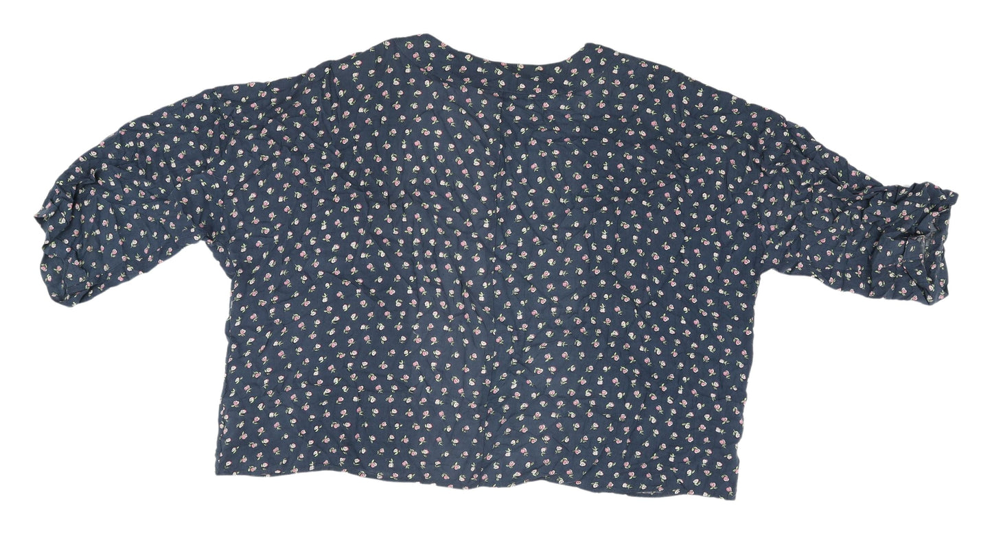 Marks & Spencer Women's Floral Kimono Blouse Size 14