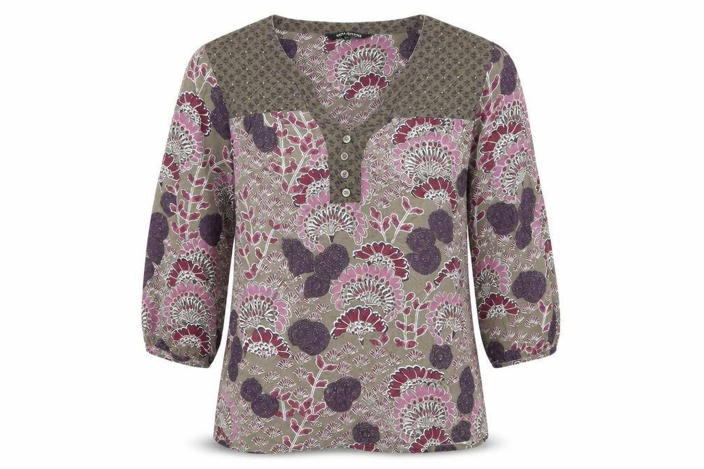 Debenhams Floral Tunic Blouse, Women, Size 10, Purple