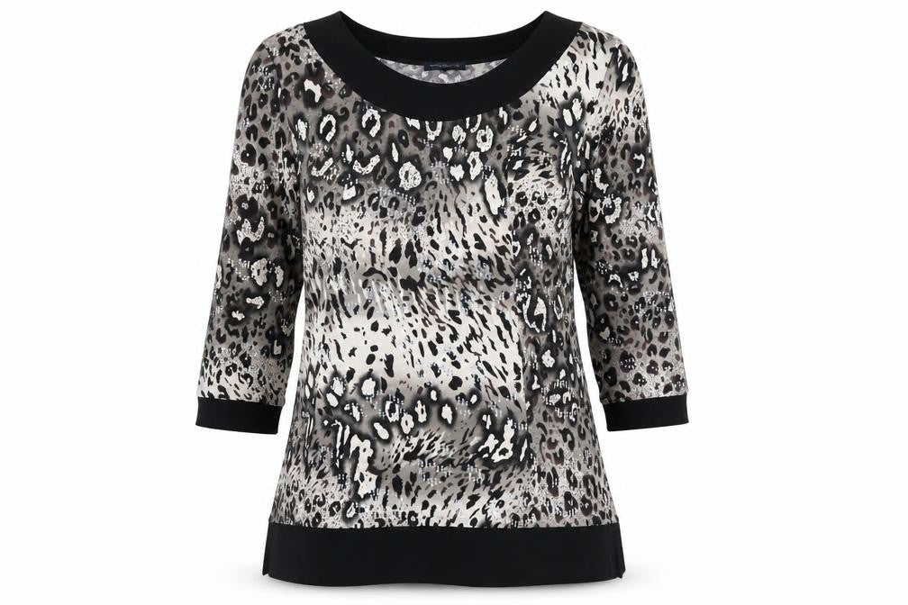 Saloos Women's Multicoloured Animal Print Tunic