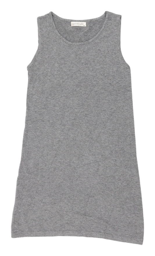 Good Luck Women's Grey Shift Dress S/M