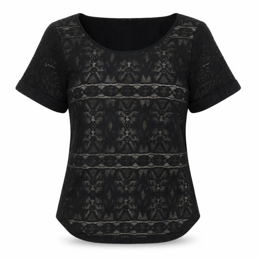 Marks & Spencer Women’s Black Lace Blouse Size 8