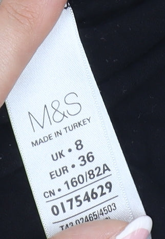 Marks & Spencer Women’s Black Lace Blouse Size 8