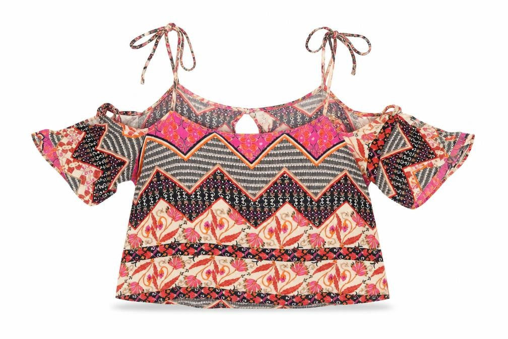 Pins and Needles Women's Multicoloured Cropped Blouse - Size S