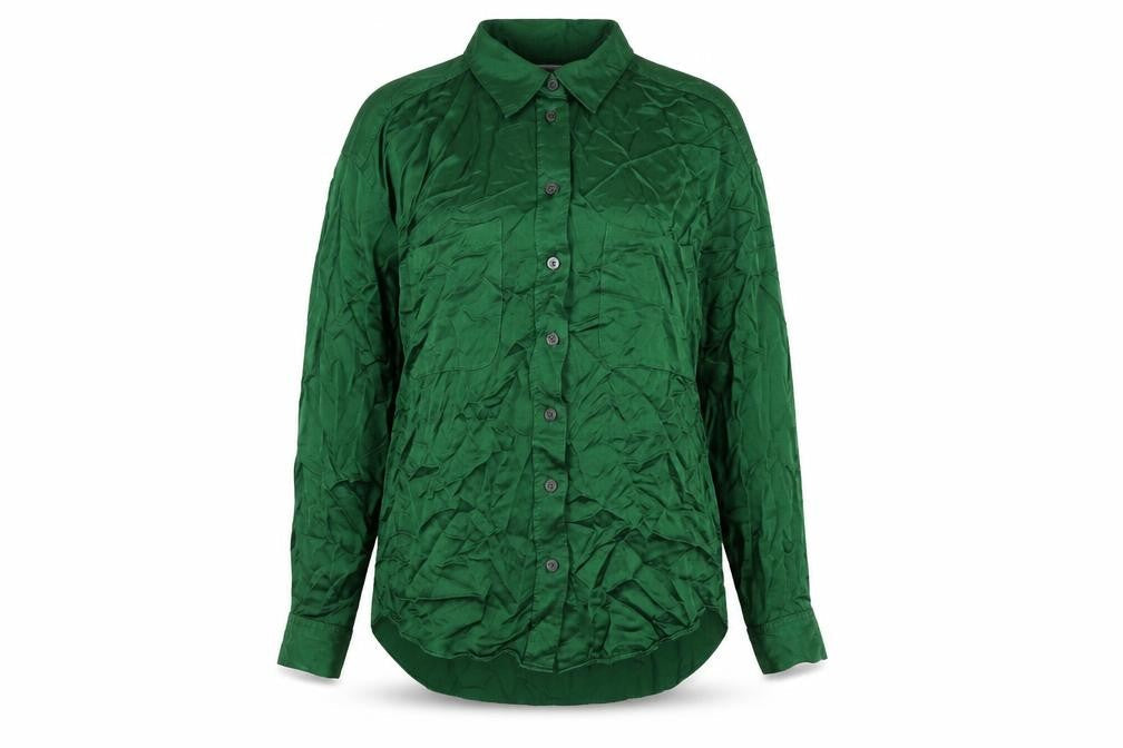 Zara Women's Green XS Collared Shirt
