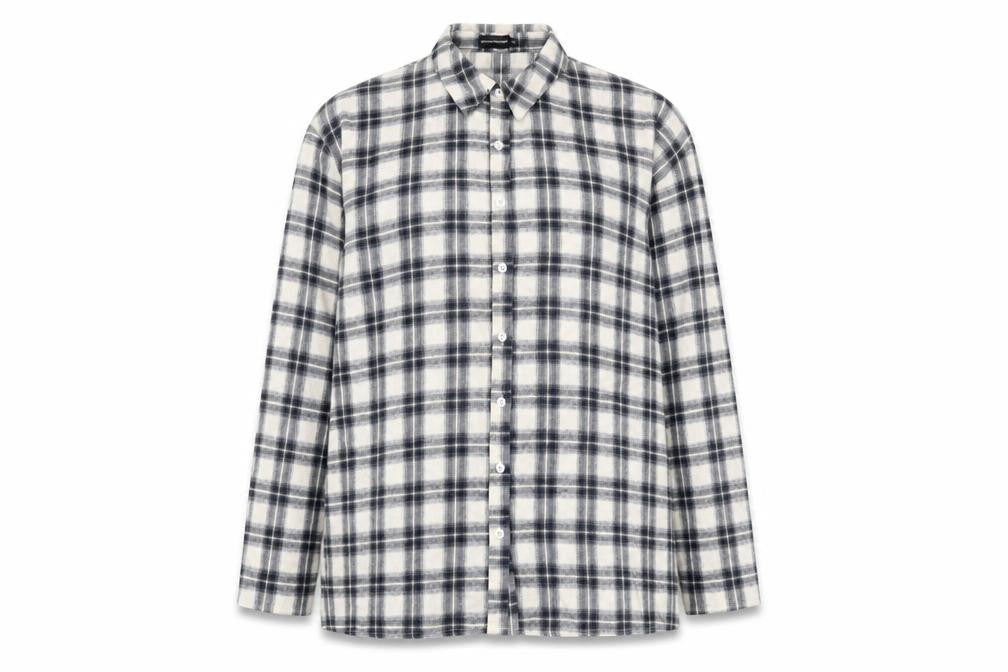 PrettyLittleThing Women's Black Plaid Button-Up Shirt