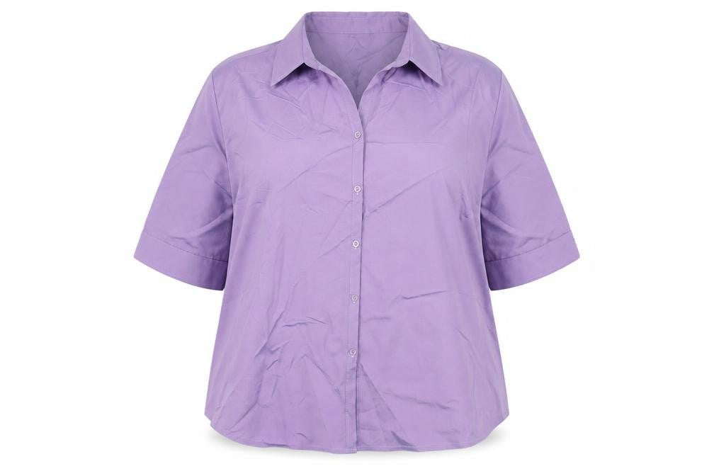 Essence Women's Purple Button-Up Shirt Size 18