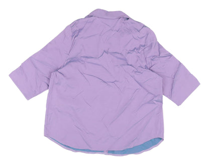 Essence Women's Purple Button-Up Shirt Size 18