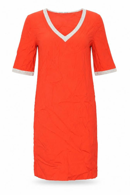 Gerard Darel Women's Red Shift Dress, Size 10
