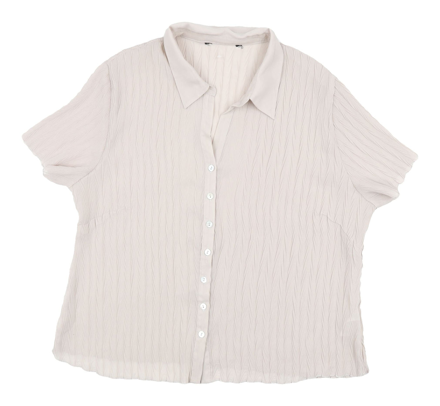 Debenhams Women Beige Button-Up Shirt, Size 20, Casual