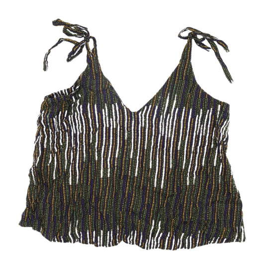 H&M Women's Multicoloured Striped Camisole Tank Top Size 10