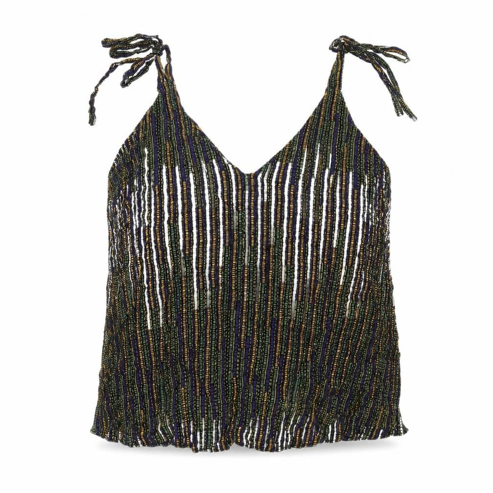 H&M Women's Multicoloured Striped Camisole Tank Top Size 10