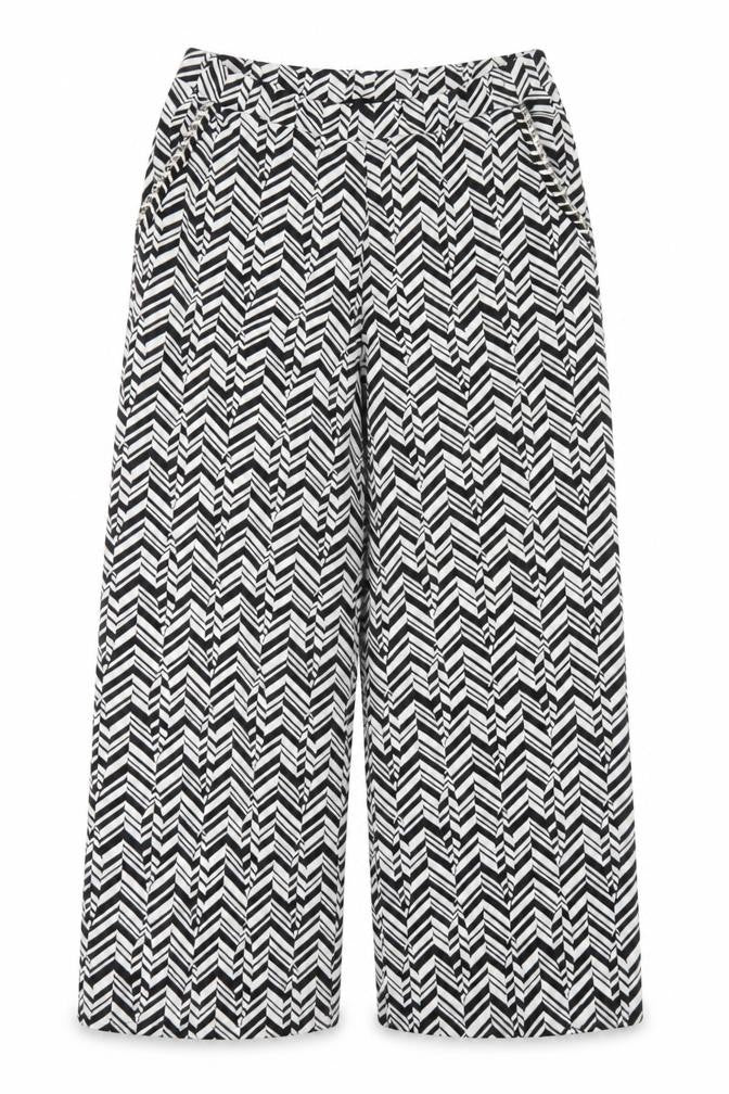 Sfera Women's Geometric Wide-Leg Trousers L