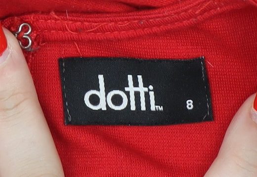 Dotti Women's Red Sleeveless Dress Size 8