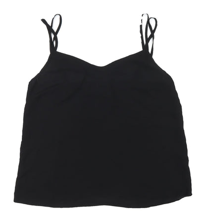 Additional front view of ASOS Women's Black V-Neck Camisole, size 12