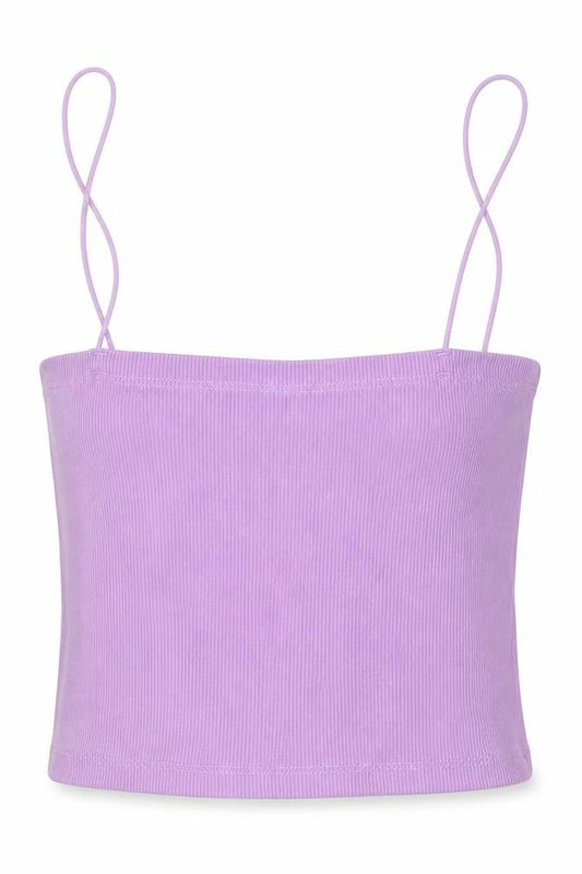 Zara Women’s Purple Cropped Tank Top - Size S
