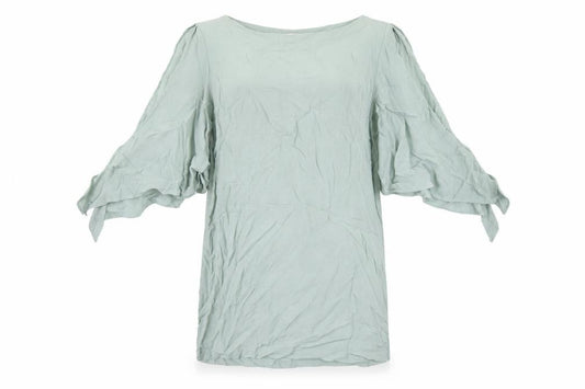 H&M Women's Green Dress Size 12 Flared Sleeve Casual