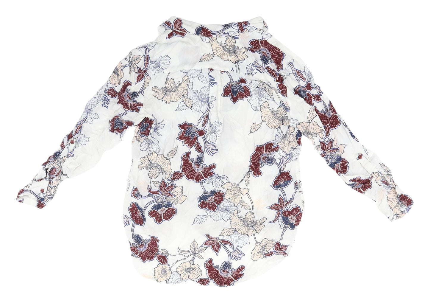Next Women's Multicoloured Floral Button-Up Shirt Size 12