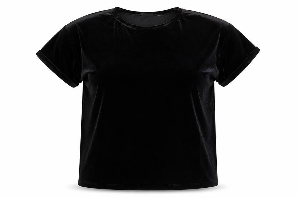 Next Women's Black Relaxed Velour T-Shirt - Size 18