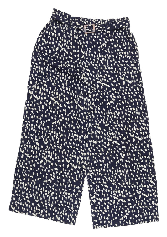 Girls on Film Women's Blue Cropped Trousers, Size 14