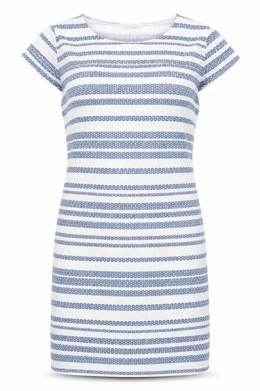 Apricot Women's Blue Striped T-Shirt Dress Size 10