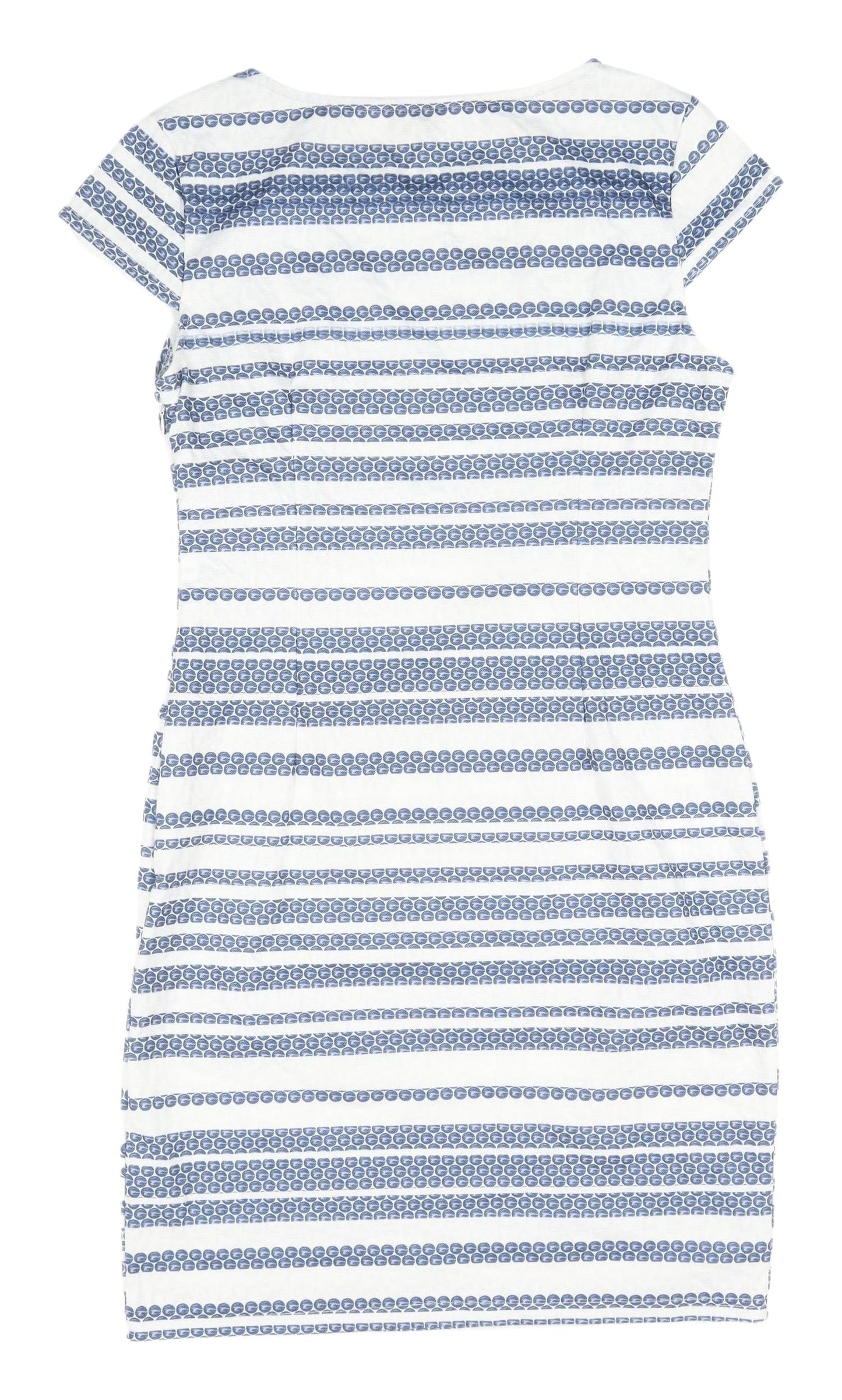 Apricot Women's Blue Striped T-Shirt Dress Size 10