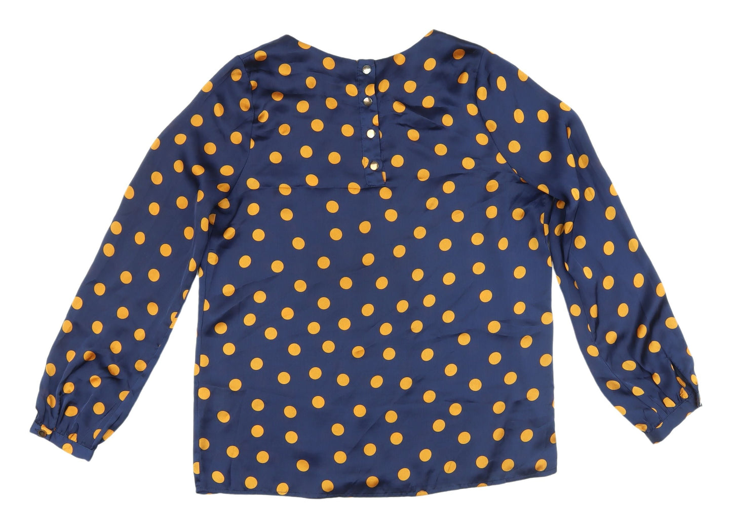 Louche Women's Blue Polka Dot Blouse, Size 12
