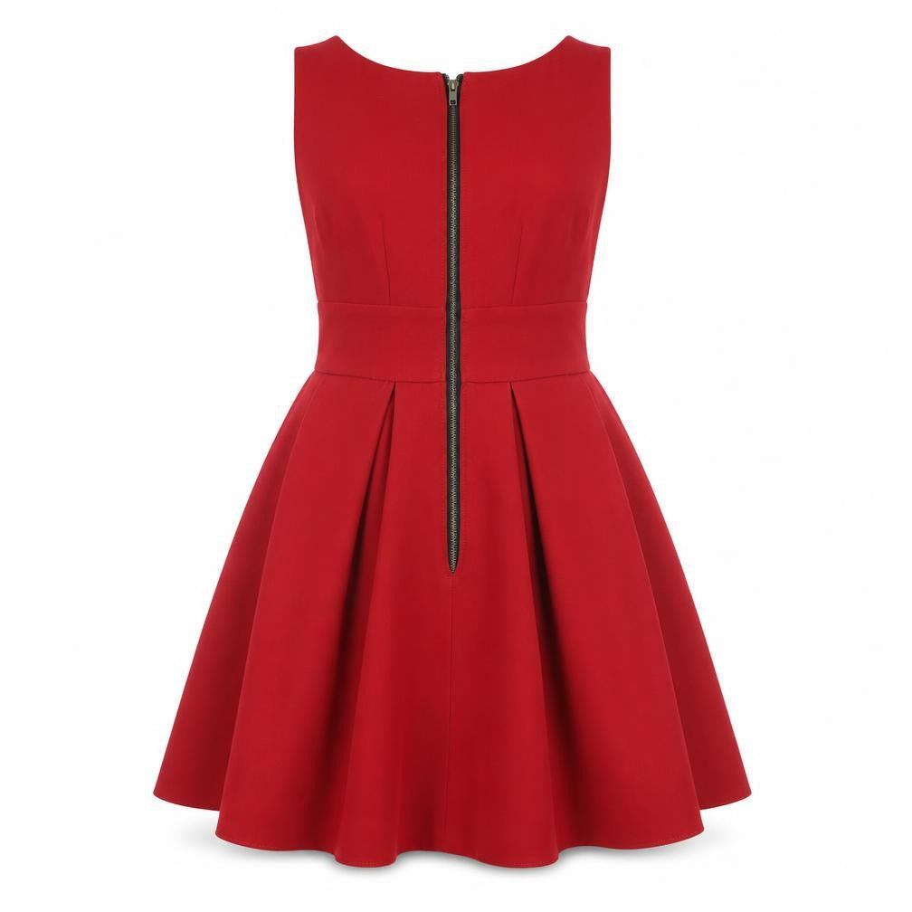 Almari Women's Red A-Line Party Dress, Size 8