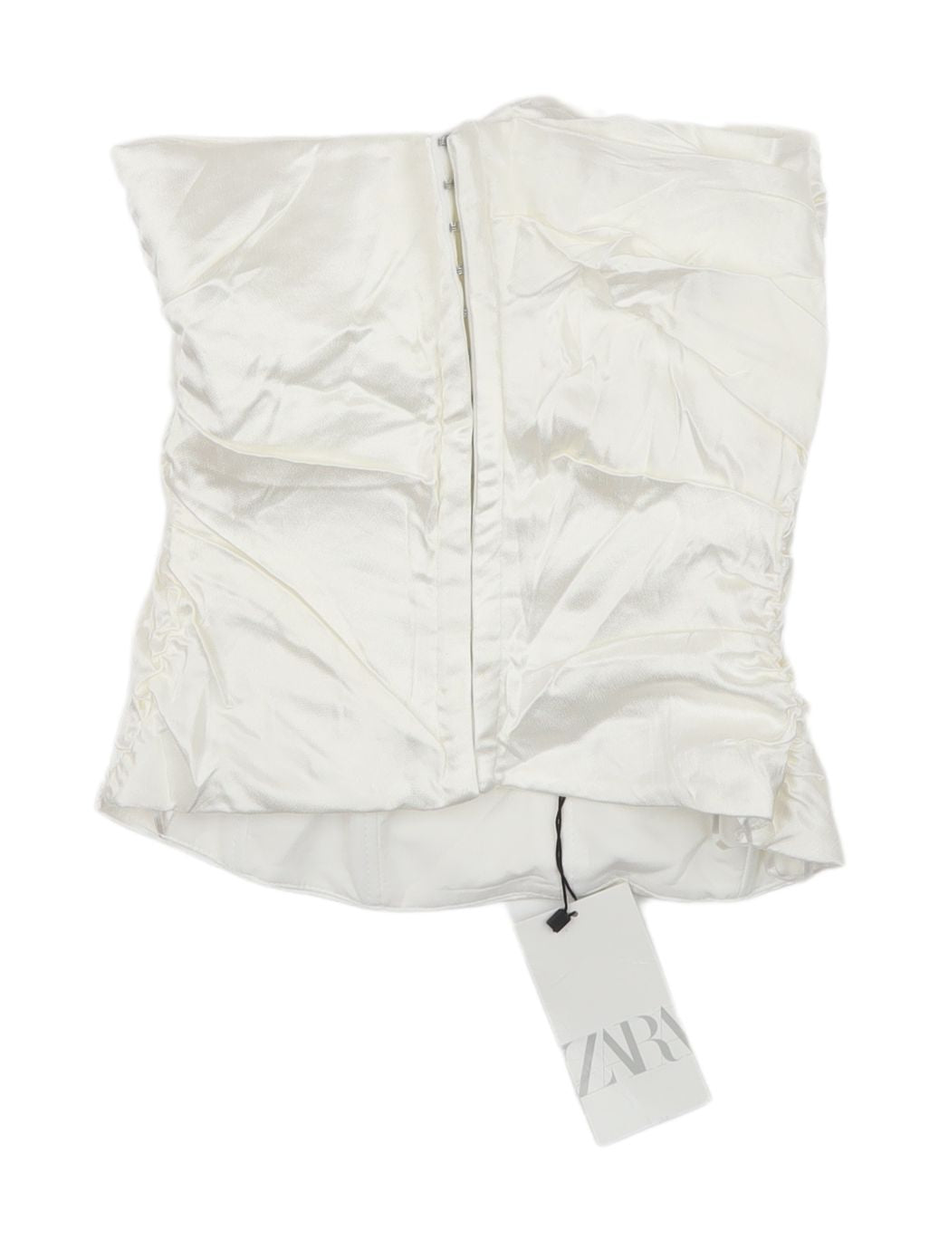 Zara Women's Ivory Sleeveless Tube Top XS