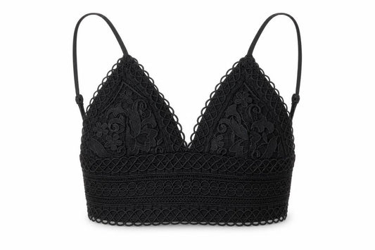 Shareen Collections Black Lace Camisole Tank for Women