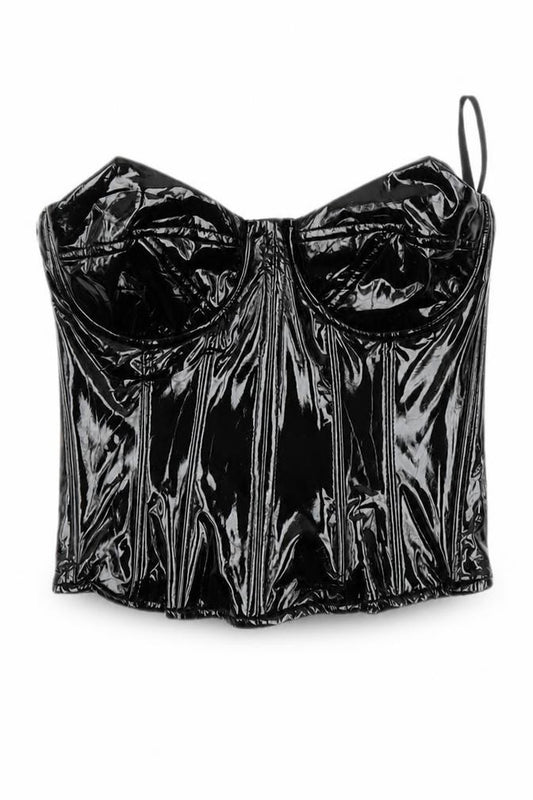 PrettyLittleThing Black Camisole Blouse, Size 2, Party Style