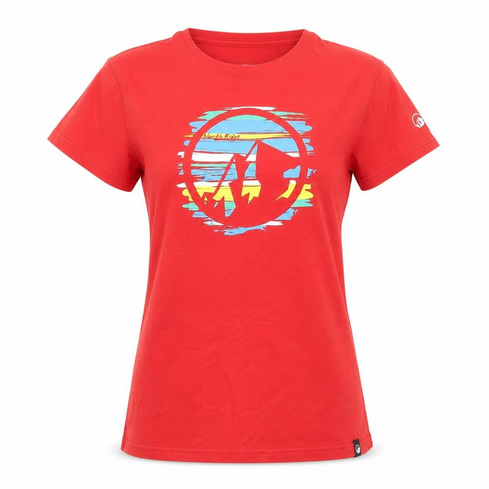 North Ridge Women's Red Basic T-Shirt Size 16