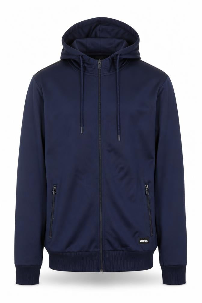 Couture Men's Blue Full Zip Hoodie S