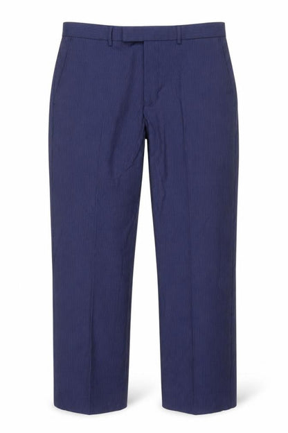 Marks & Spencer Men's Blue Striped Dress Pants 34