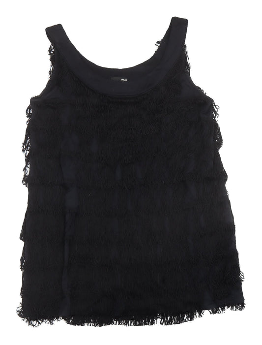 H&M Women's Black Sleeveless Tank Top - Size 12