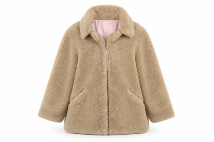 Topshop Women's Beige Puffer Coat, Regular Size 14